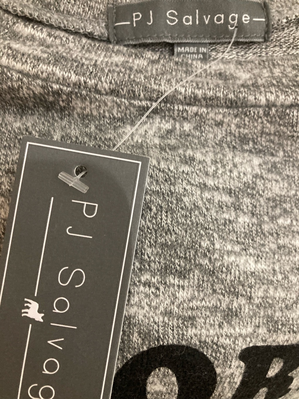 PJ Salvage NWT small Gray lightweight crew neck cocoa snuggles s’mores